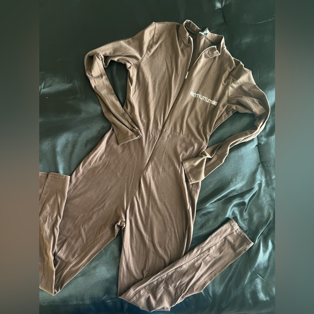Brown PLT JUMPSUIT